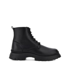 Hogan Men H692 Lace-Up Leather Boots With Zip